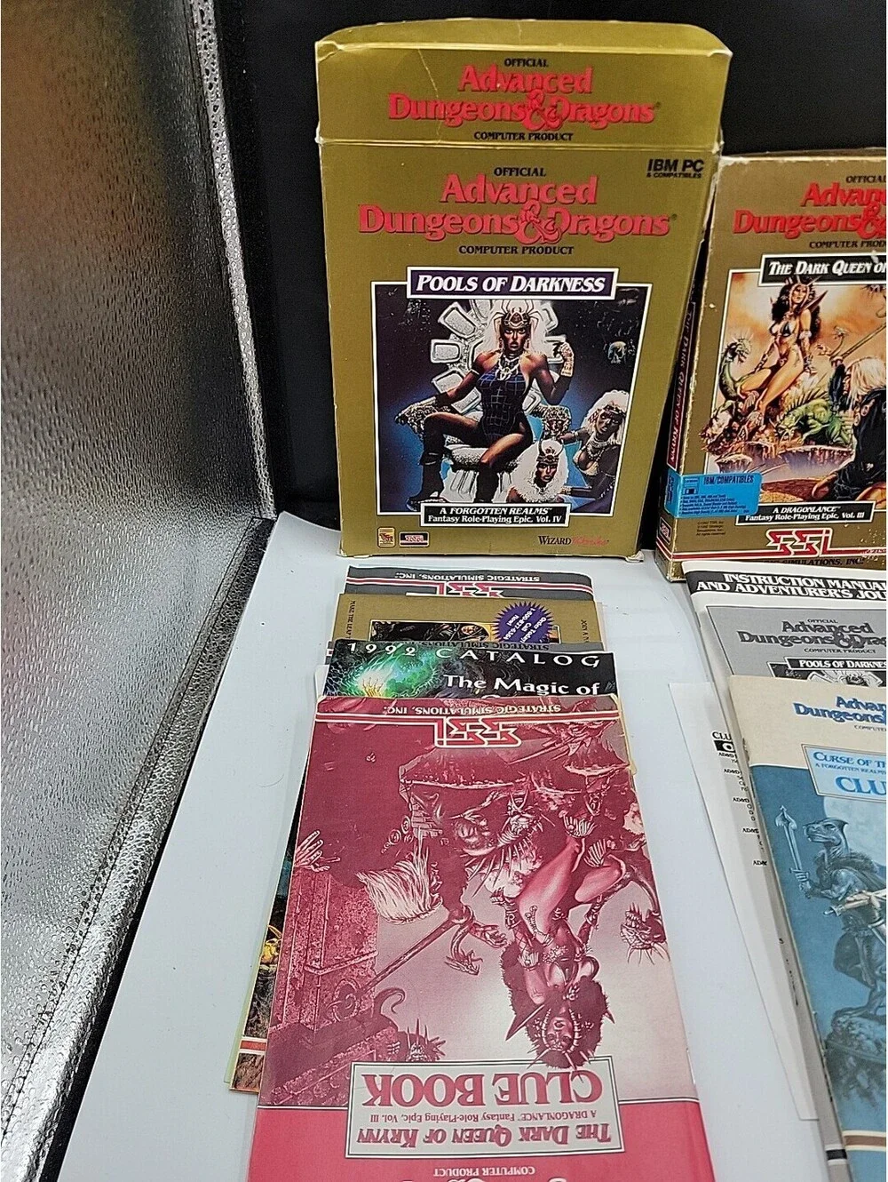 Advanced Dungeons Dragons SSI PC  Lot Eye Beholder Krynn Pools Darkness No Disks